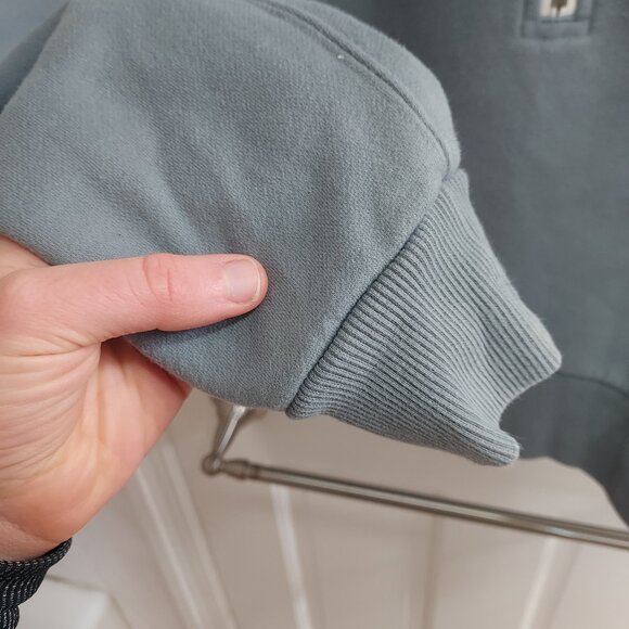 Vuori Flint Blue WOMENS Restore Half Zip Hoodie Sweater - Picture 4 of 8